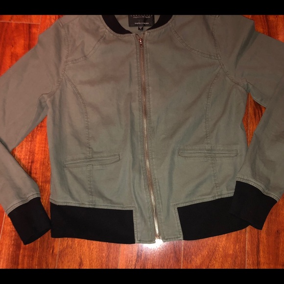 Sanctuary Anthropologie Green Bomber Jacket•Small - Picture 6 of 8